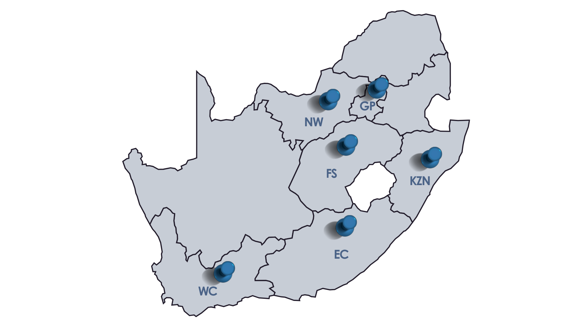 CQC Business Solutions Geographical Footprint Map